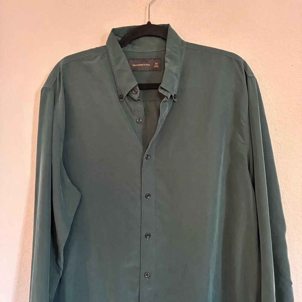 Abercrombie and Fitch Mens Modal Blended Long Sleeve Shirt - Picture 2 of 6